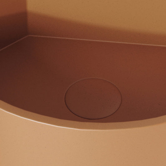 Cantiera Sienna Concrete Wall Hung Corner Basin 300mm