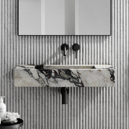 Capri Calacatta Viola Marble Wall Mounted Basin 800mm