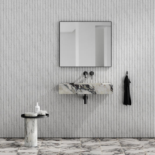 Capri Calacatta Viola Marble Wall Mounted Basin 800mm