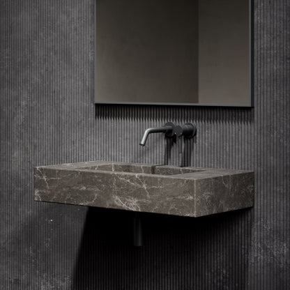 Capri Hermes Grey Marble Wall Hung Basin 800mm