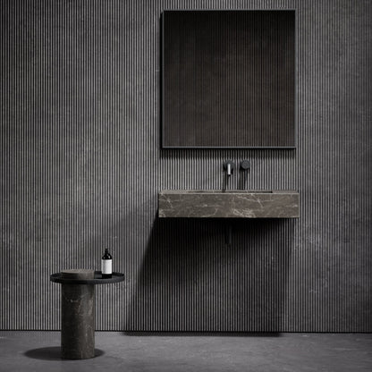 Capri Hermes Grey Marble Wall Hung Basin 800mm
