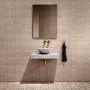 Carrara Marble Countertop Basin Shelf 660mm