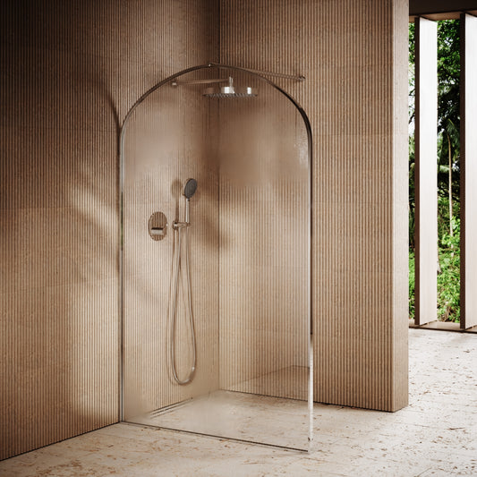 Casa Curved Arch Chrome Shower Screen (All Sizes)