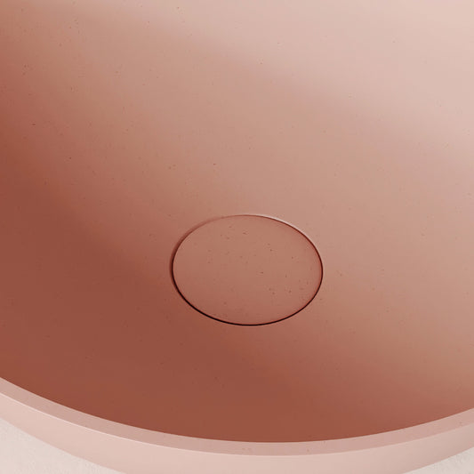 Catino Blush Concrete Countertop Basin 406mm