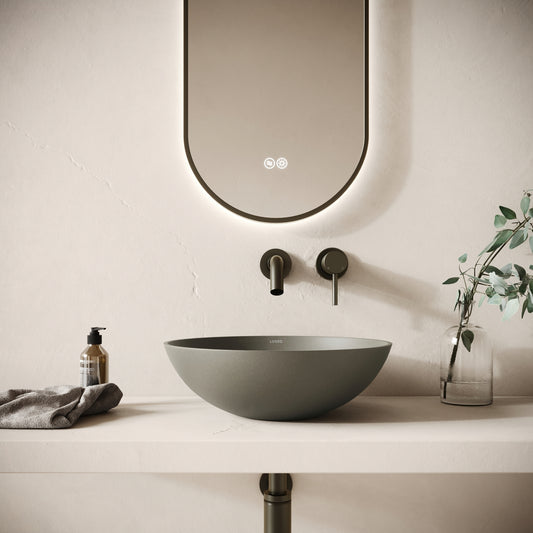 Catino Oyster Concrete Countertop Basin 406mm