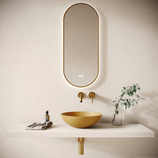 Catino Saffron Concrete Countertop Basin 406mm