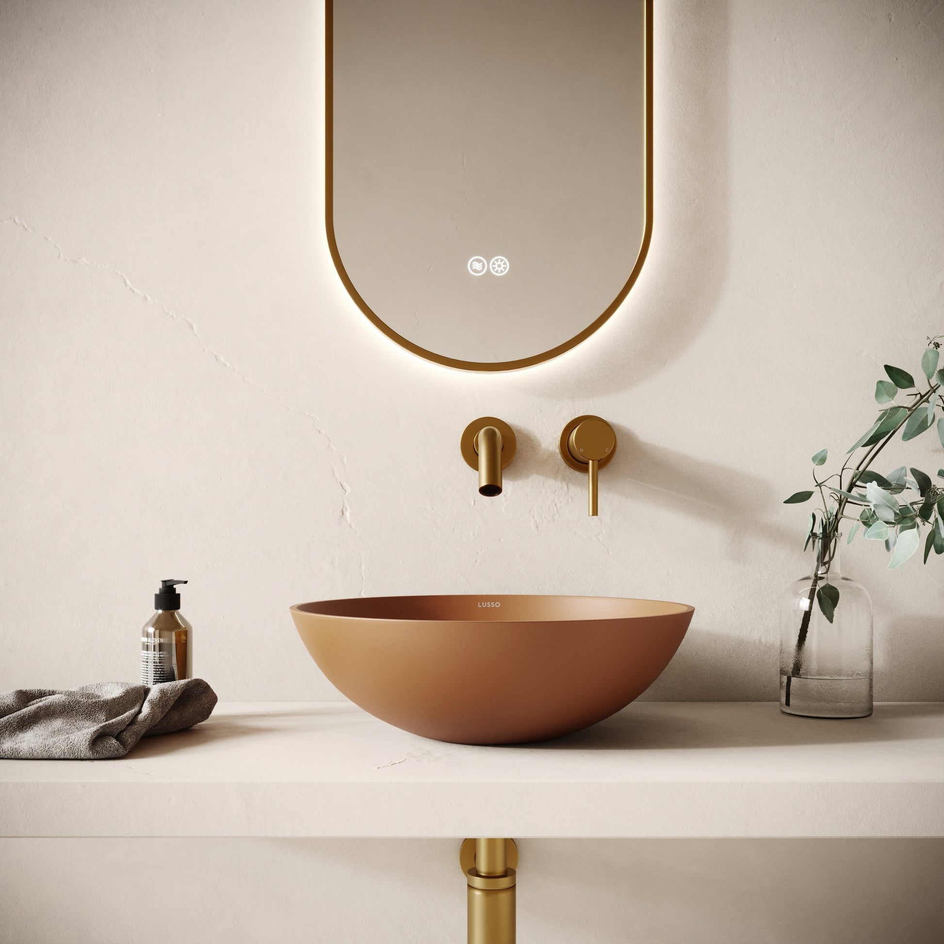 Catino Sienna Concrete Countertop Basin 406mm