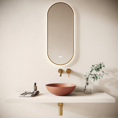 Catino Terracotta Concrete Countertop Basin 406mm