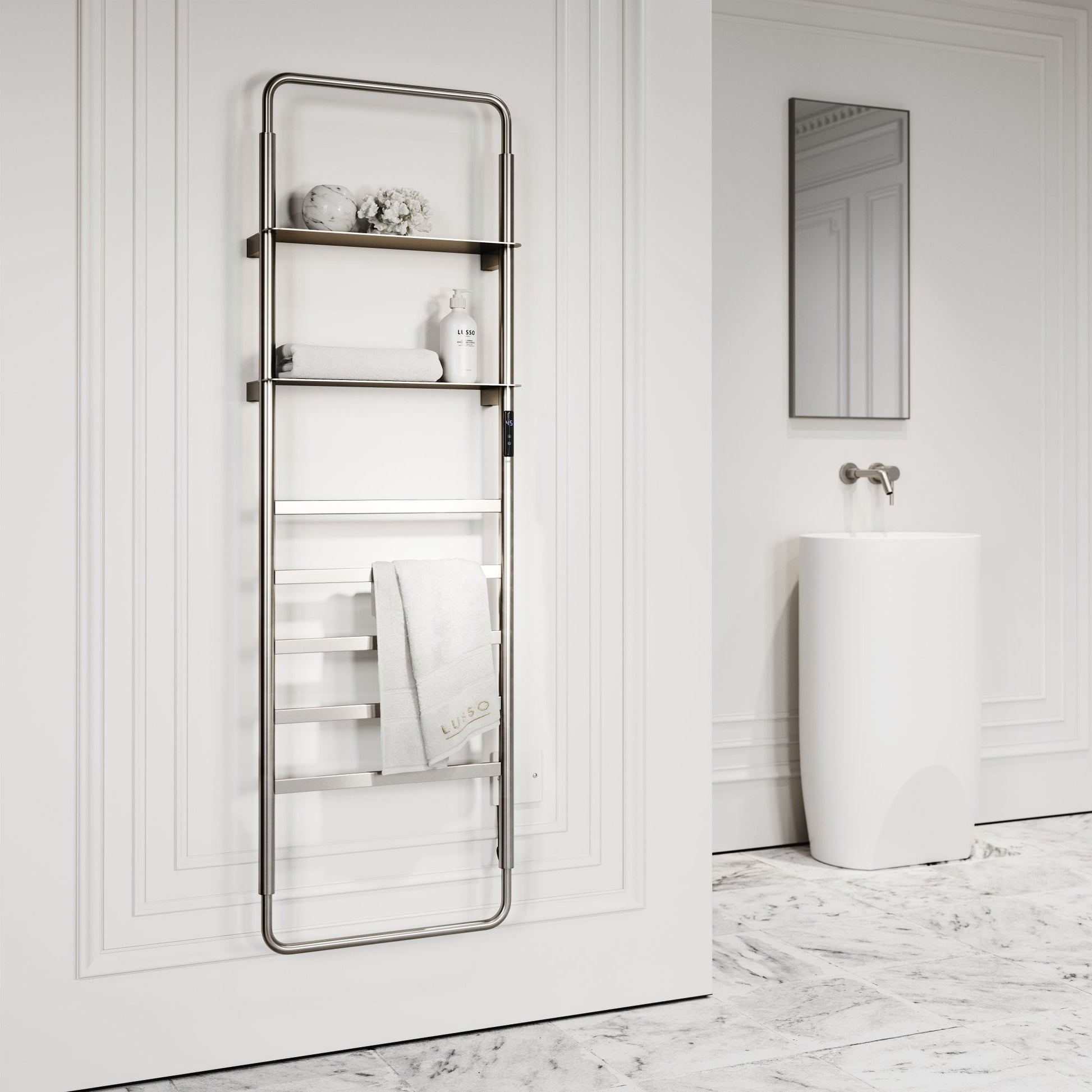 Celsius Brushed Stainless Electric Heated Towel Warmer