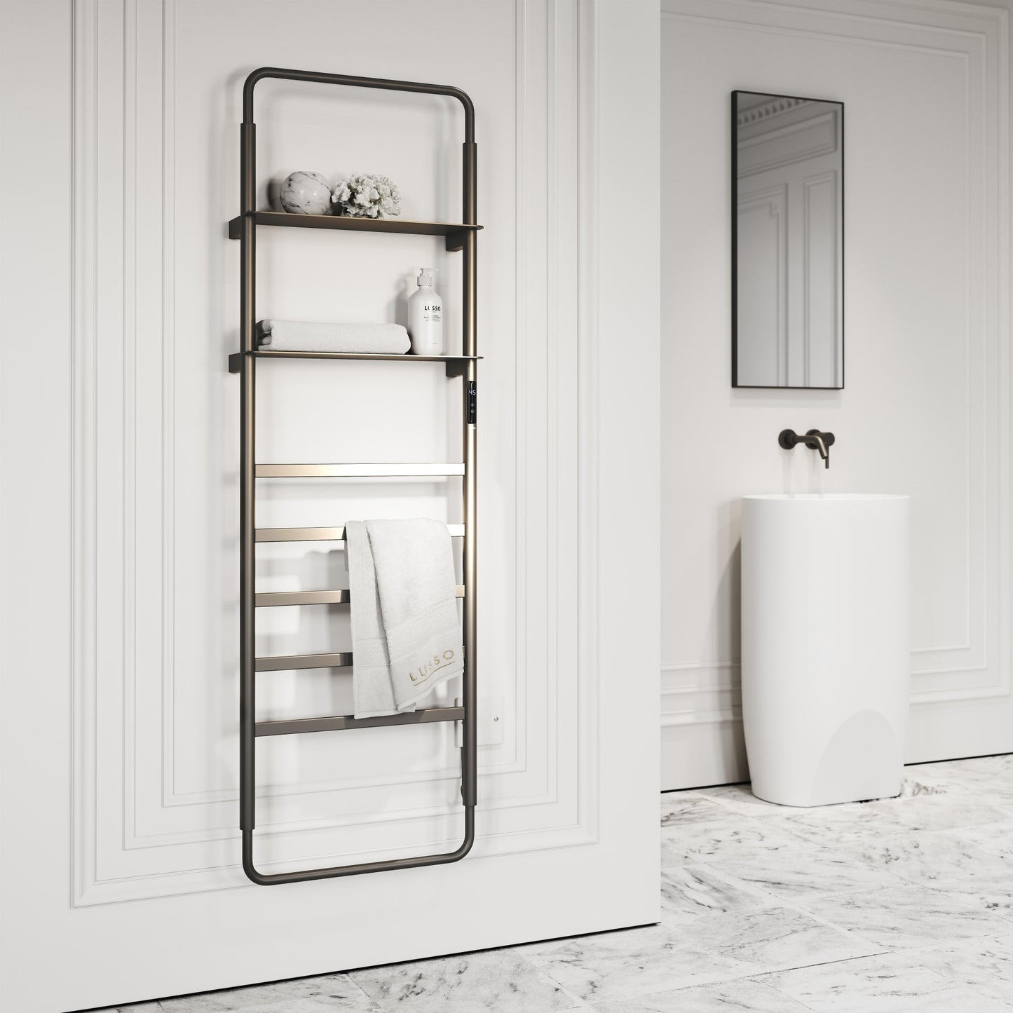 Celsius Gunmetal Electric Heated Towel Warmer
