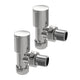 Chrome Round Angled Radiator Valves