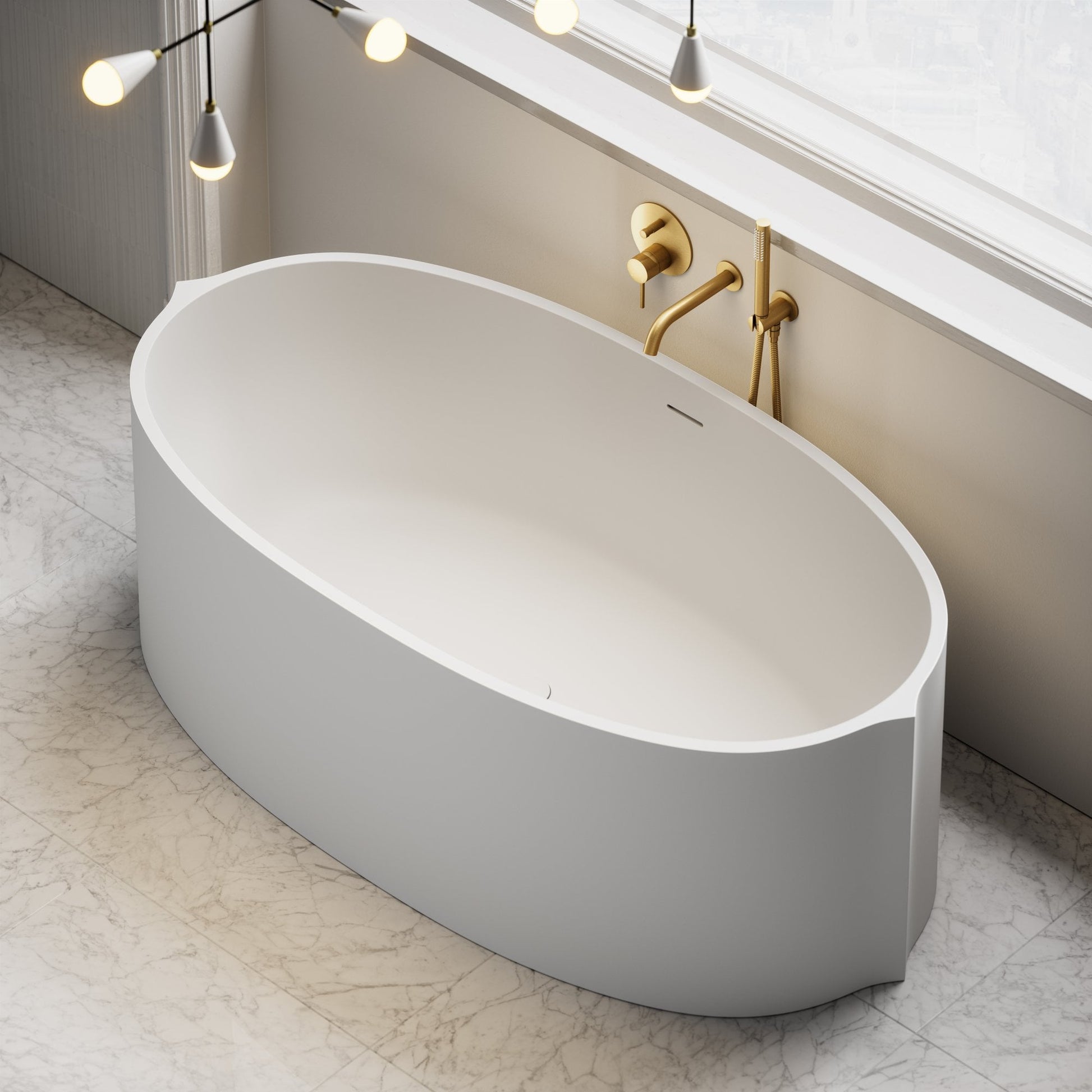 Cielo Freestanding Stone Bath 1620mm