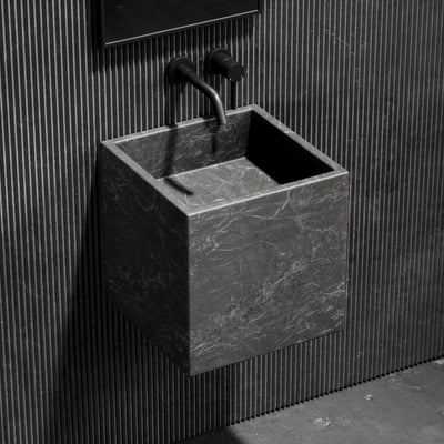 Cino Pietra Grey Marble Wall Hung Basin 400mm