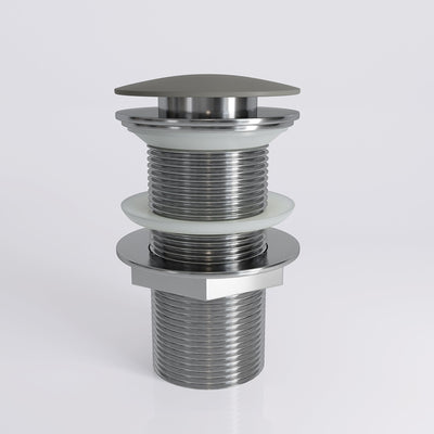 Clay Unslotted Click Clack Basin Waste