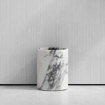Cliche Arabescato Marble Bin