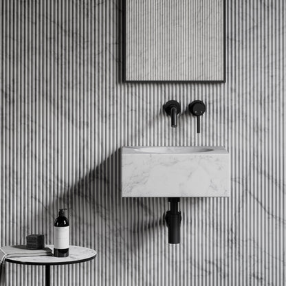 Coco Carrara Marble Wall Hung Basin 400mm