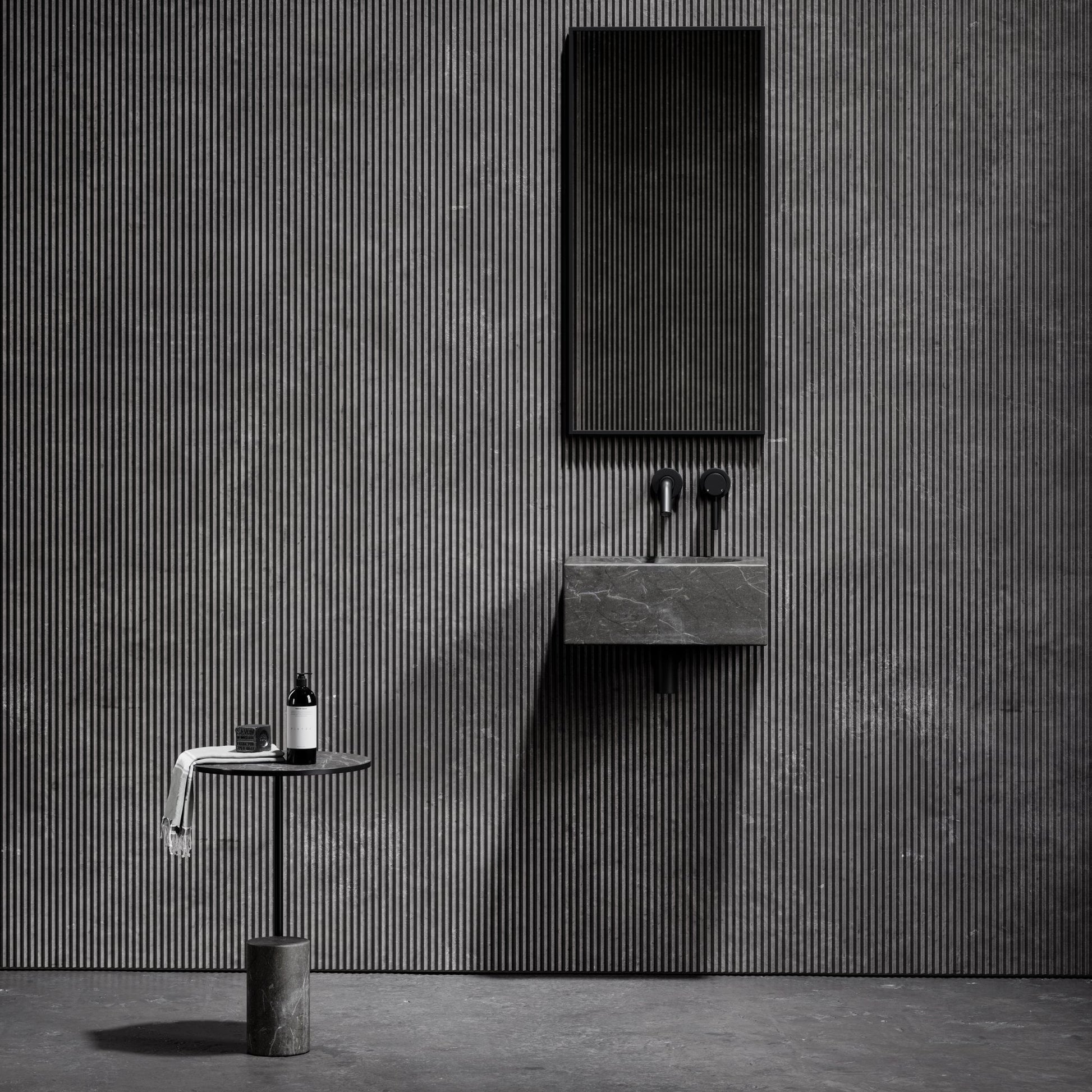 Coco Pietra Grey Marble Wall Hung Basin 400mm
