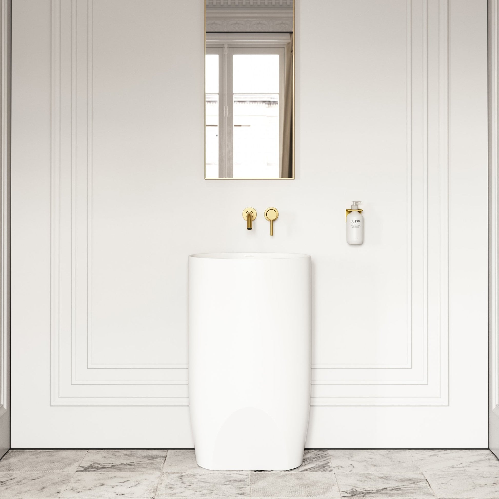 Cocoon Freestanding Stone Basin 530mm