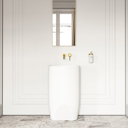 Cocoon Freestanding Stone Basin 530mm