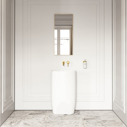 Cocoon Freestanding Stone Basin 530mm