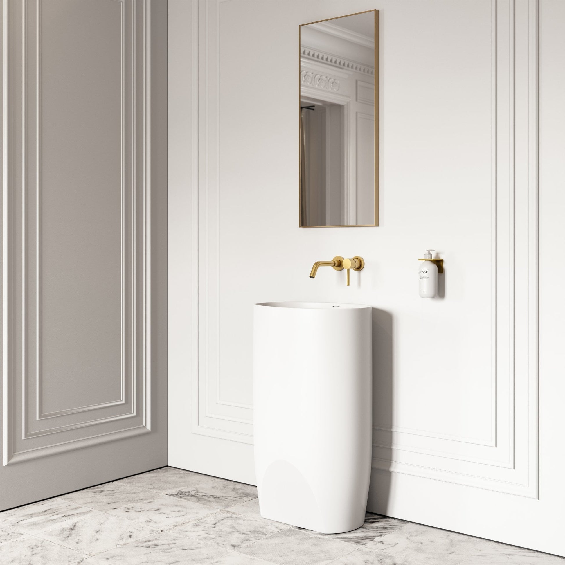 Cocoon Freestanding Stone Basin 530mm