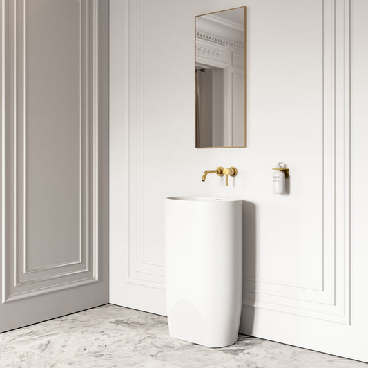 Cocoon Freestanding Stone Basin 530mm