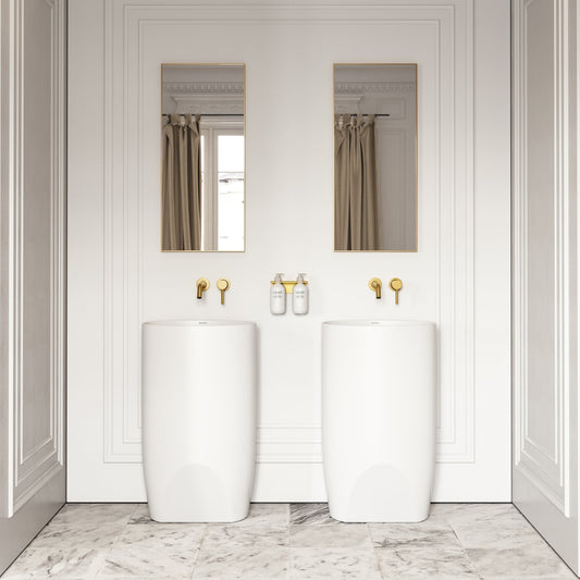 Cocoon Freestanding Stone Basin 530mm