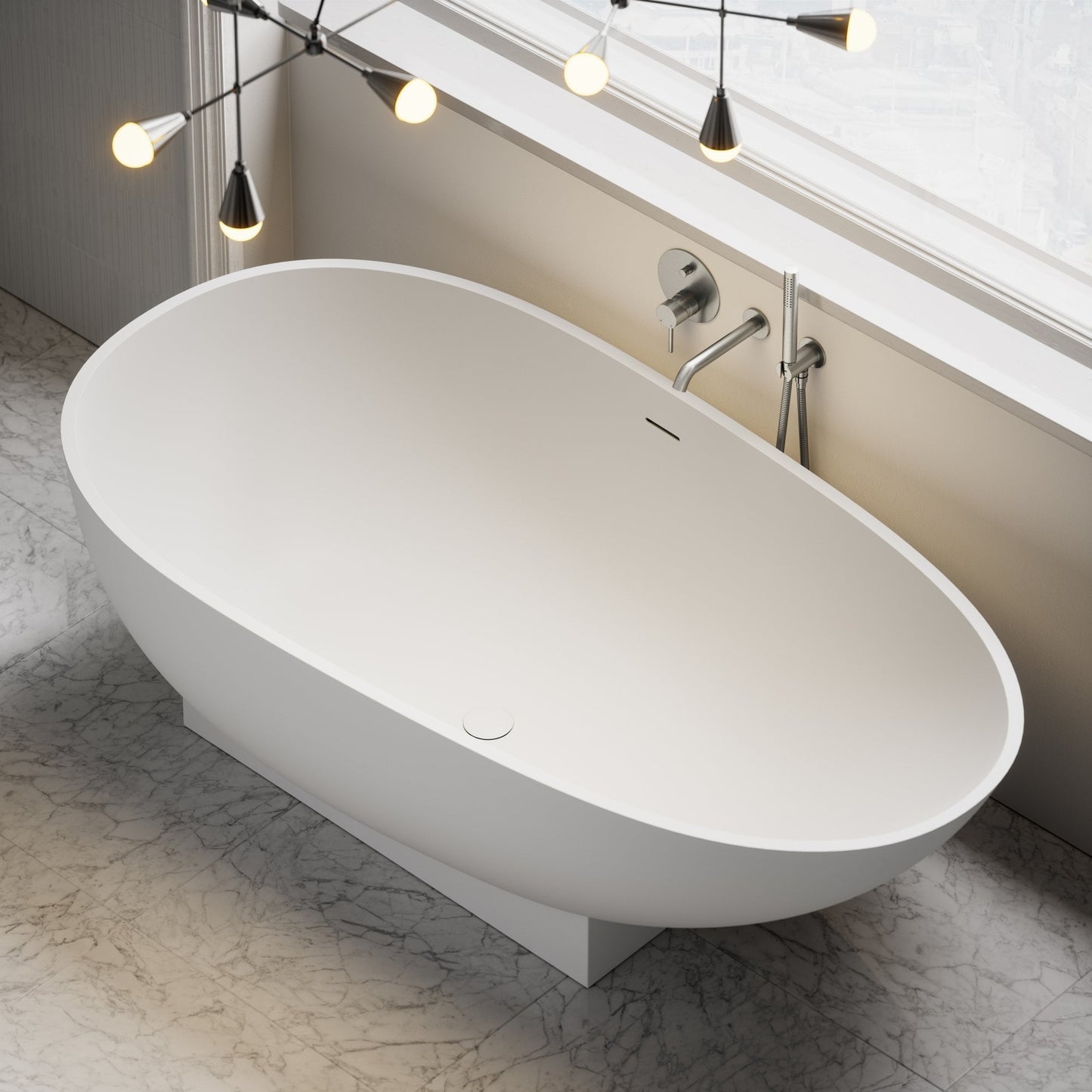 Cocoon Freestanding Stone Bath 1800mm
