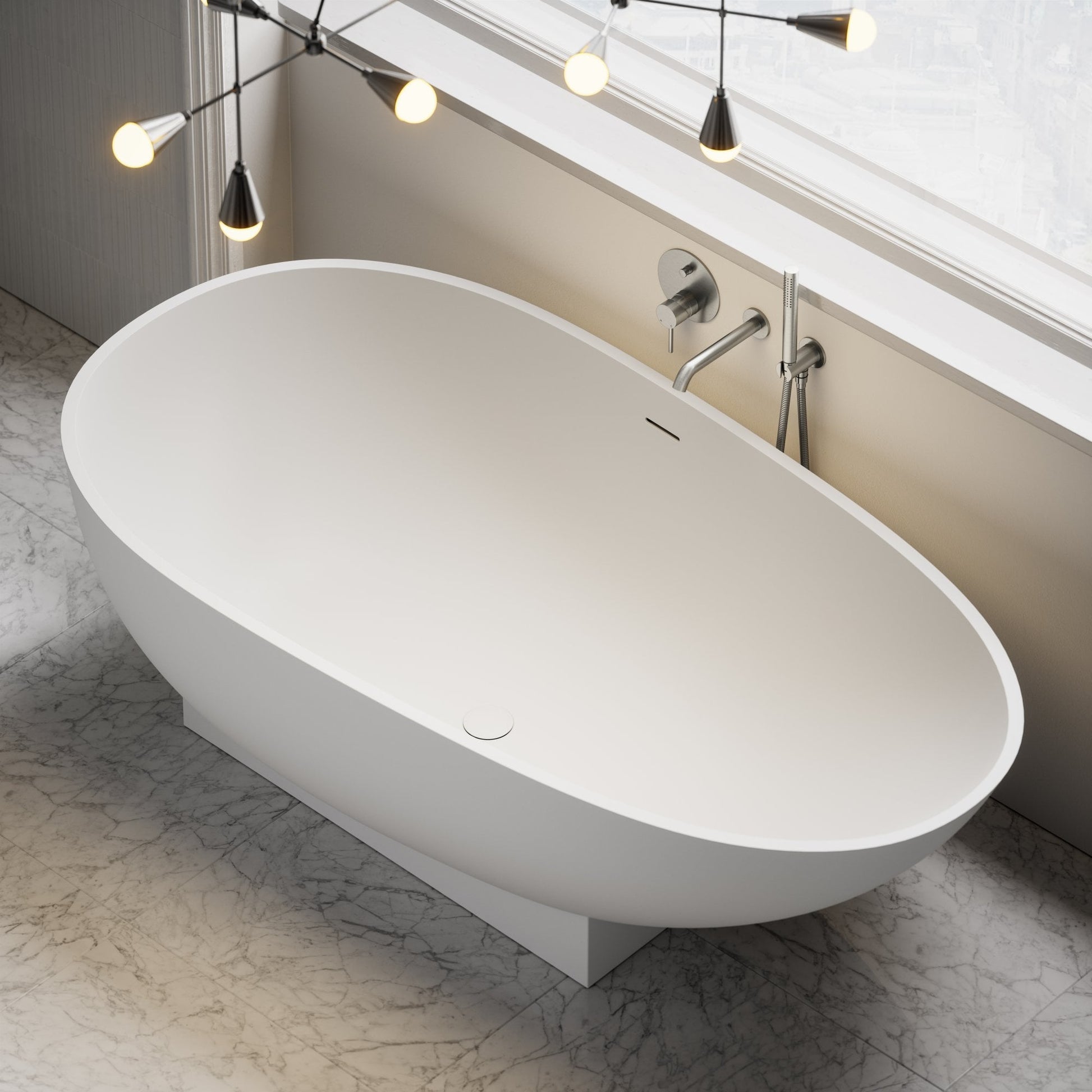 Cocoon Freestanding Stone Bath 1800mm