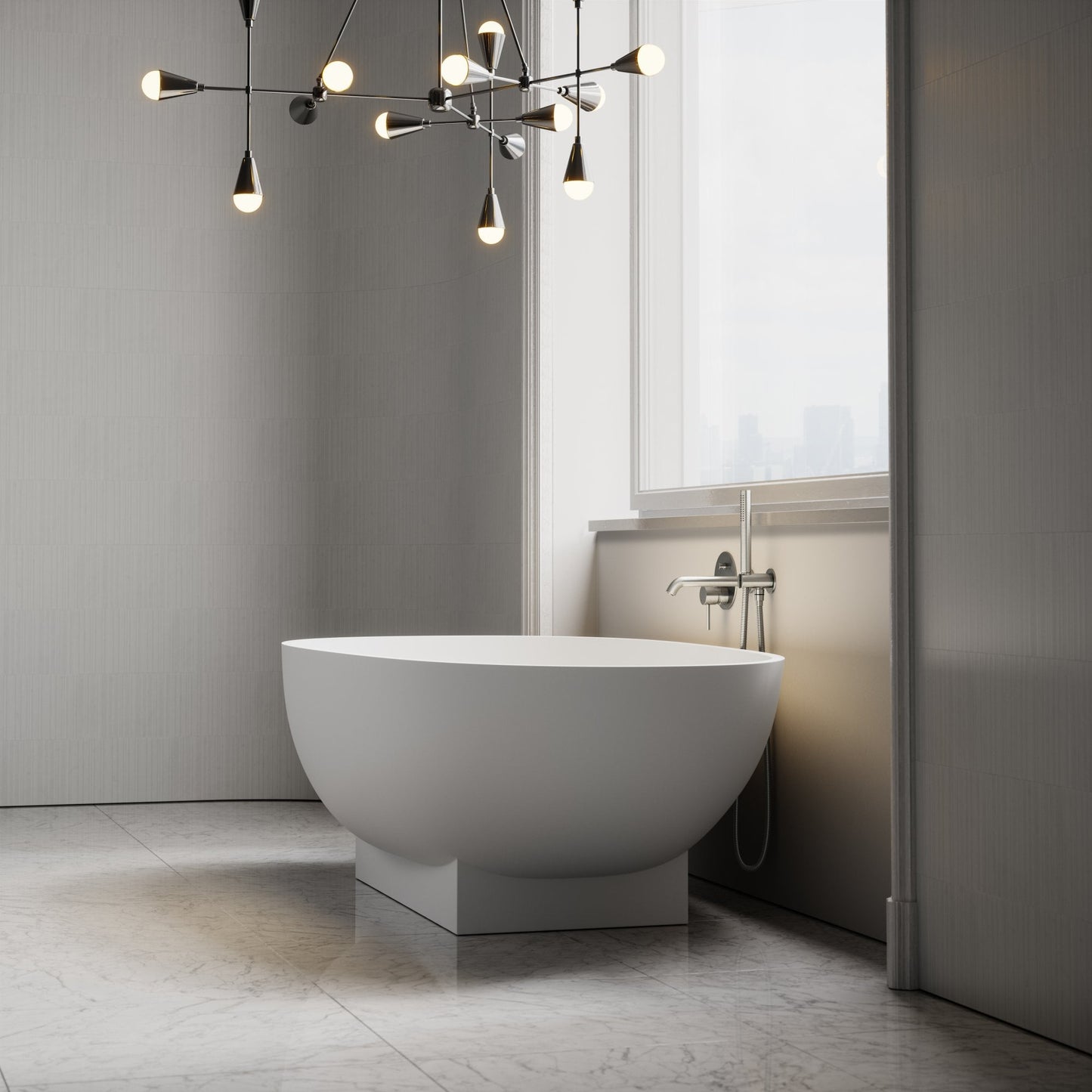 Cocoon Freestanding Stone Bath 1800mm