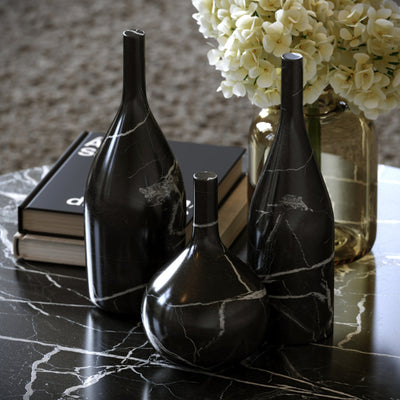Collection of Marble Bottles (Nero Marquina)
