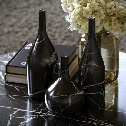 Collection of Marble Bottles (Nero Marquina)