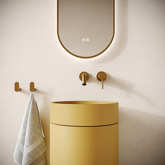 Colonna Saffron Concrete Freestanding Basin 400mm
