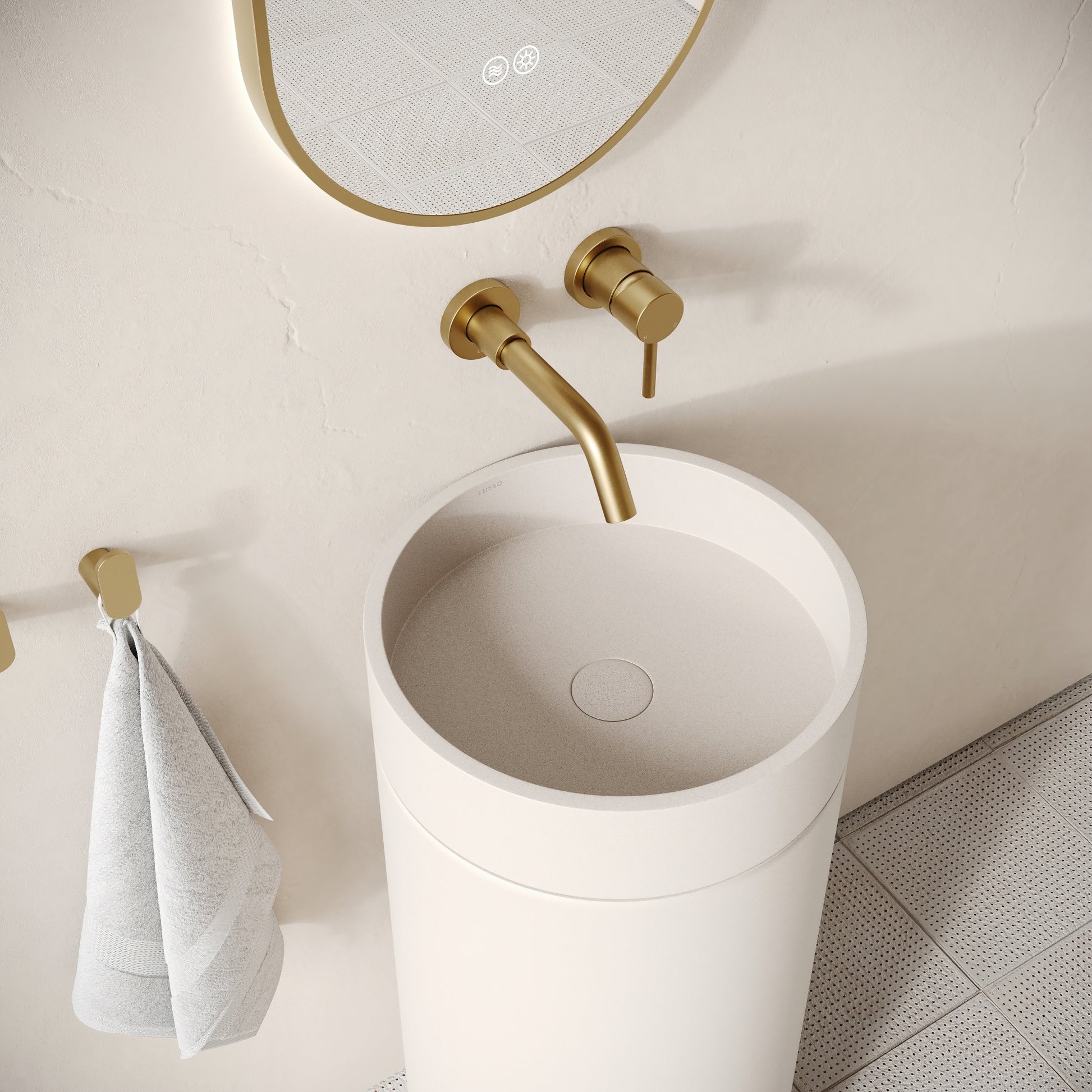 Colonna Shore Concrete Freestanding Basin 400mm