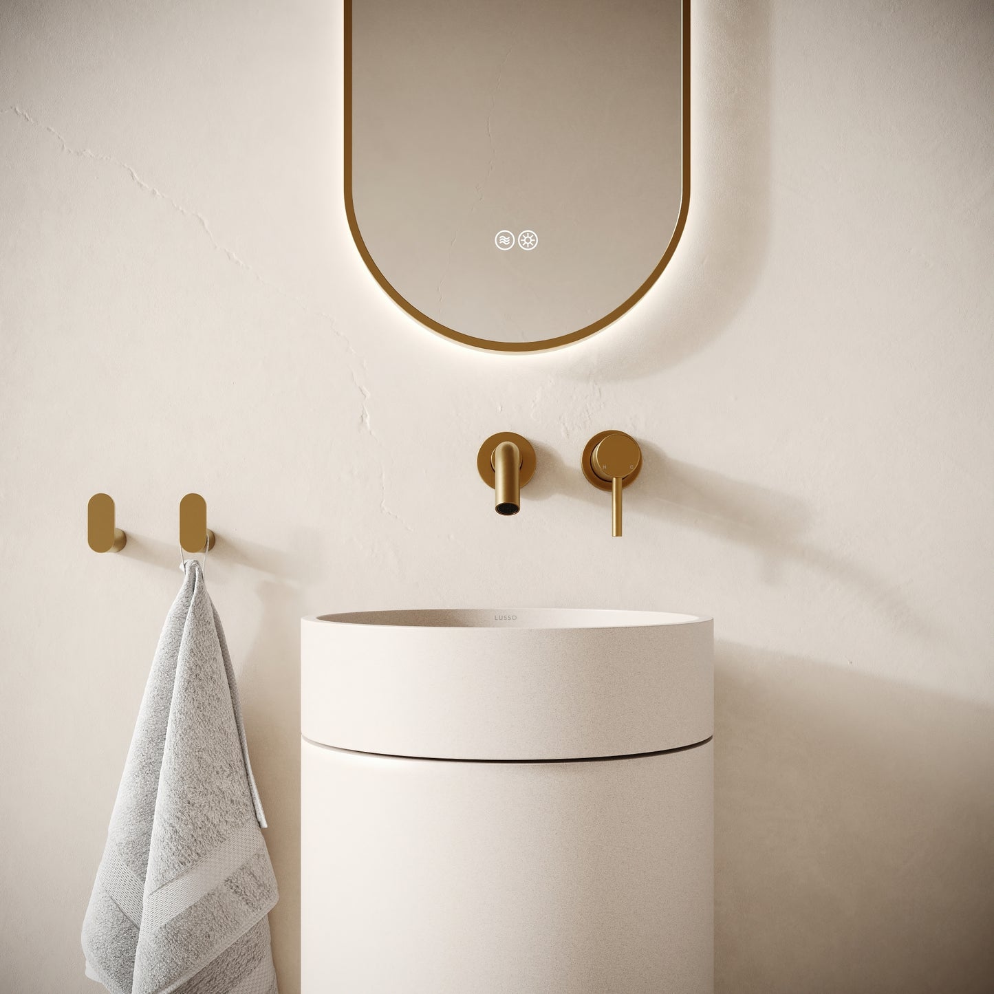 Colonna Shore Concrete Freestanding Basin 400mm