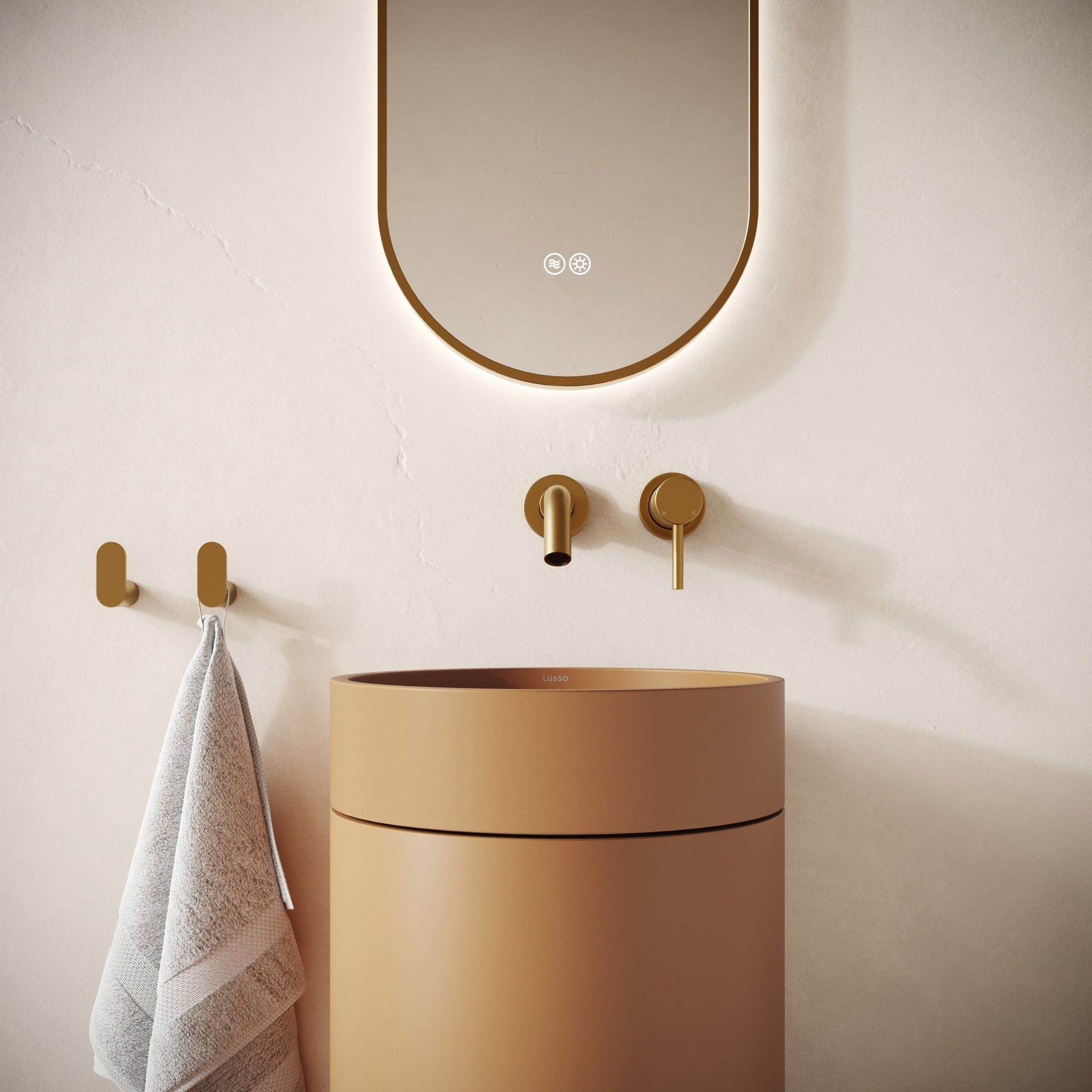 Colonna Sienna Concrete Freestanding Basin 400mm