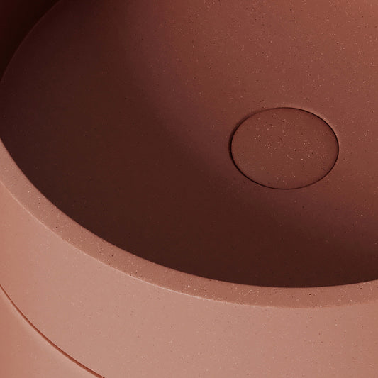 Colonna Terracotta Concrete Freestanding Basin 400mm
