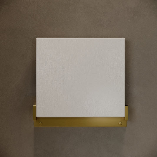 Comfort Brushed Gold Folding Shower Seat