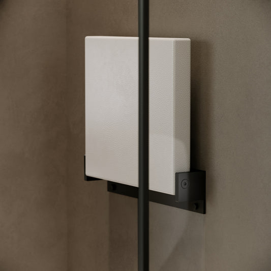 Comfort Matte Black Folding Shower Seat