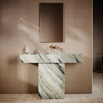 Concerto Jade Green Marble Pedestal Basin 1200mm