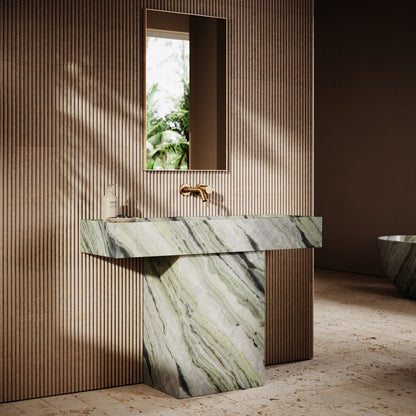 Concerto Jade Green Marble Pedestal Basin 1200mm
