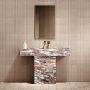 Concerto Rosa Norwegian Marble Pedestal Basin 1200mm
