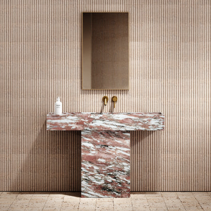 Concerto Rosa Norwegian Marble Pedestal Basin 1200mm