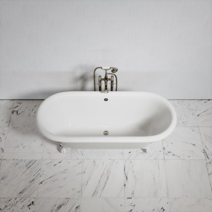 Connaught Matte Stone Freestanding Roll Top Cast Iron Bath 1675mm