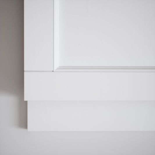 Connaught Matte White Wooden Adjustable Bath End Panel 800mm