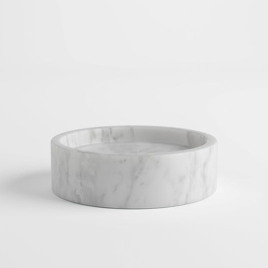 Consero Carrara Marble Bathroom Soap Dish