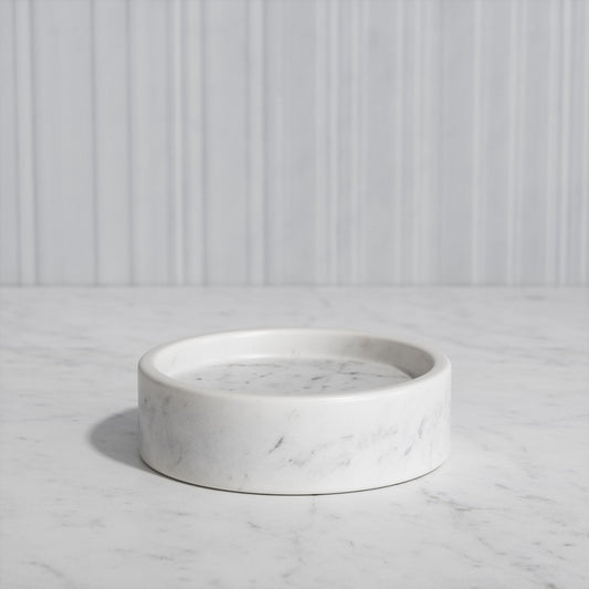 Consero Carrara Marble Bathroom Soap Dish