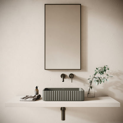 Costolato Oyster Concrete Countertop Basin 500mm