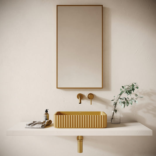 Costolato Saffron Concrete Countertop Basin 500mm