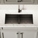 Cubo Gunmetal Black Undermount Double Kitchen Sink